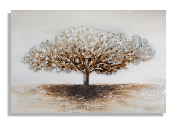 online Malerei auf Leinwand Aluminium Baum 120x3,8x80 cm in Kiefernholz, Metall und Leinwand