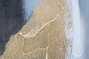 Dipinto su Tela Grey/Oro 80x2,8x100 cm in Legno di Pino e Canvas Multicolor-4