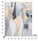 Dipinto su Tela Grey/Oro 80x2,8x100 cm in Legno di Pino e Canvas Multicolor-6