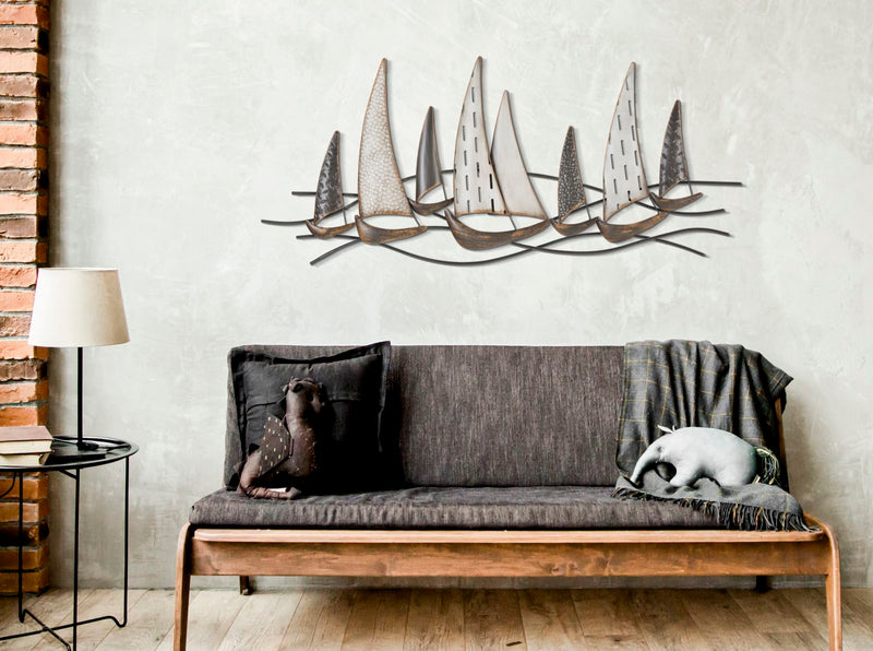 Pannello Regata New 100x3x44 cm in Ferro Multicolor-5