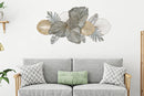Pannello Mety 134x9,5x70 cm in Ferro Multicolor-5