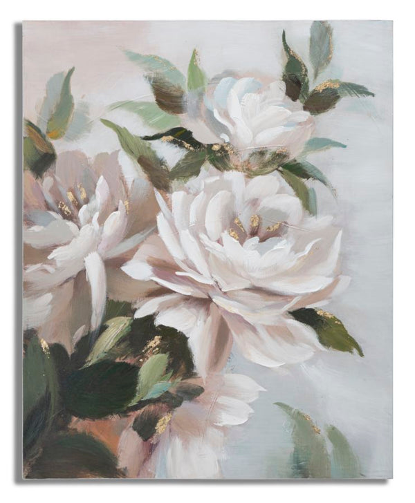 acquista Malerei auf Leinwand FlowereLeaf 100x3,7x80 cm in Kiefernholz und mehrfarbiger Leinwand