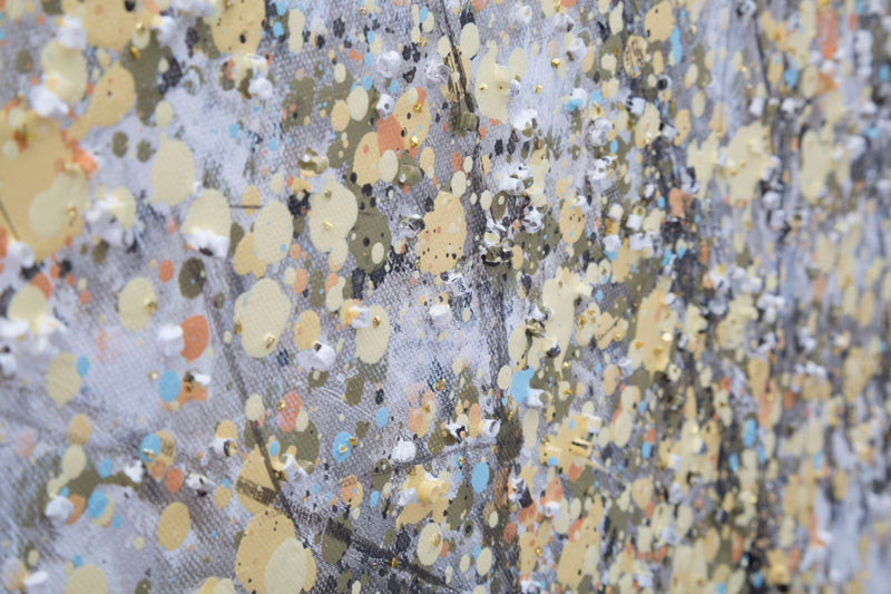 Dipinto su Tela Tree Simple 80x3,8x120 cm in Legno di Pino e Canvas Multicolor-4