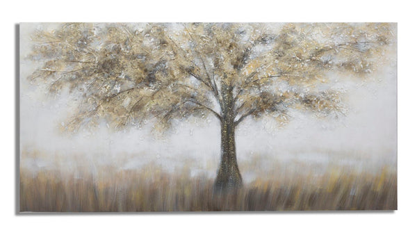online Malerei auf Leinwand Tree Dark 140x3,8x70 cm in Kiefernholz und mehrfarbiger Leinwand