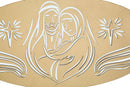 Pannello Nativity Oro 120x2x60 cm in Ferro MDF e Specchio Oro-2