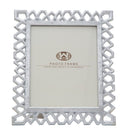 Cornice Classic 29,8x1,8x34,8 cm in Poliresina e Vetro Argento-2