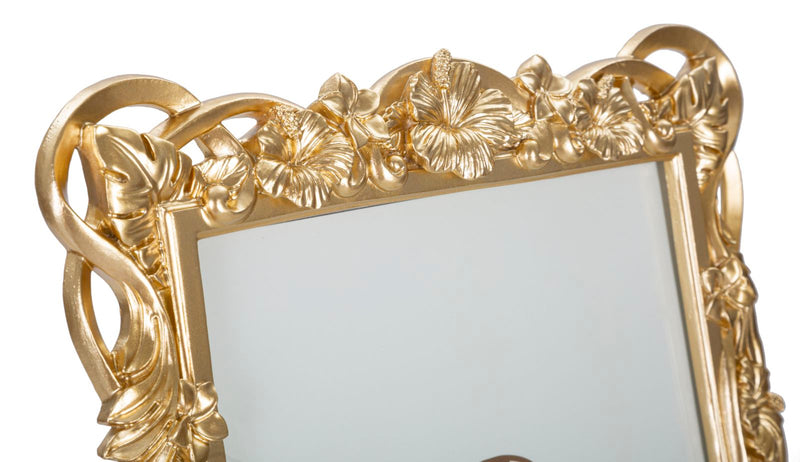 Cornice Flossy 27,8x2,5x33,5 cm in Poliresina e Vetro Oro-3