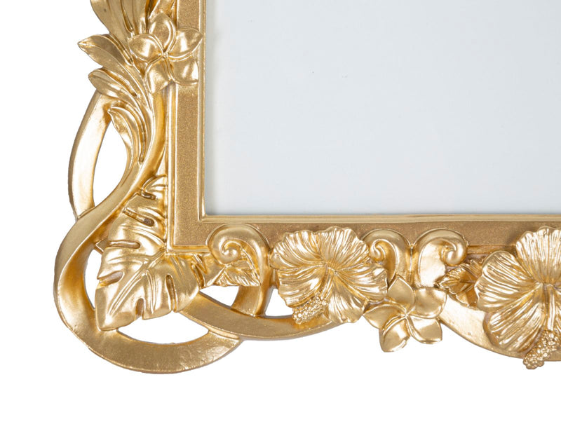 Cornice Flossy 27,8x2,5x33,5 cm in Poliresina e Vetro Oro-4