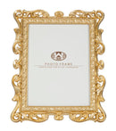 Cornice Celta 21,6x2x27 cm in Poliresina e Vetro Oro-2