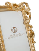 Cornice Fregis 19,5x3,7x25,5 cm in Poliresina e Vetro Oro-3