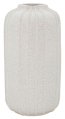 Vaso Ottus Ø23,5x43,5 cm in Ceramica Bianco e Grigio-1
