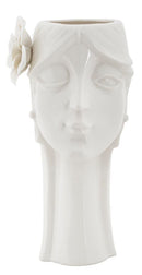 Vaso Woman 17,8x15,5x30,8 cm in Porcellana Bianco-1