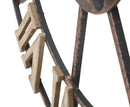 Orologio da Muro Plus Ø71,5x4 cm in Ferro e MDF Marrone-6