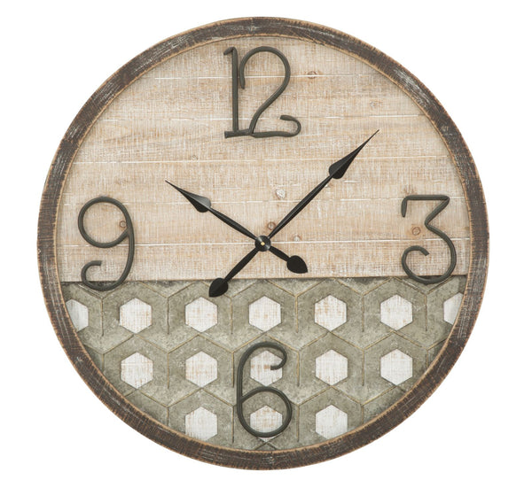 acquista Denver Wanduhr Ø80x3,5 cm aus Eisen und MDF