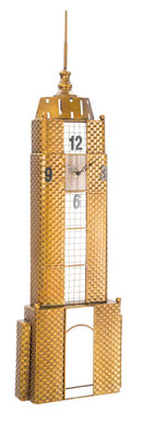 Orologio da Muro Empire Building 23,5x6,5x78 cm in Ferro Oro-2