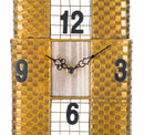 Orologio da Muro Empire Building 23,5x6,5x78 cm in Ferro Oro-4