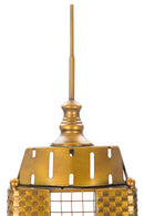 Orologio da Muro Empire Building 23,5x6,5x78 cm in Ferro Oro-7