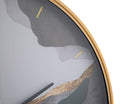 Orologio da Muro Art Ø60x6 cm in Ferro MDF e Vetro Multicolor-3