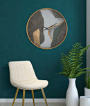 Orologio da Muro Art Ø60x6 cm in Ferro MDF e Vetro Multicolor-5