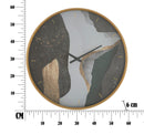 Orologio da Muro Art Ø60x6 cm in Ferro MDF e Vetro Multicolor-6