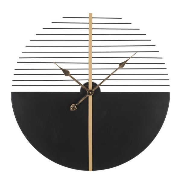 Glam Stick Clock Ø60x4,5 cm in schwarzem Eisen und Gold online