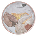 Orologio da Muro Art Pink Ø60x6 cm in Ferro MDF e Vetro Multicolor-1