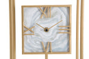 Orologio da Tavolo Rect. 20x8x30 cm in Ferro e MDF Multicolor-3