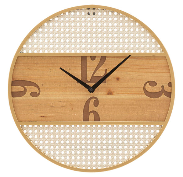 sconto Wanduhr Ø50 cm Fuji aus Eisen und MDF
