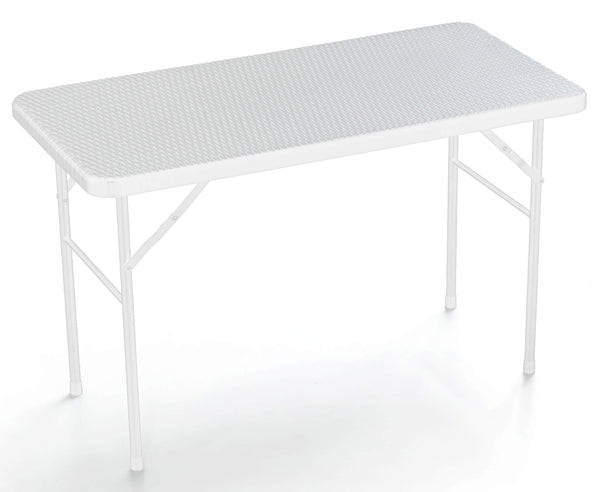 Klappbarer Gartentisch 122 x 60 x 72 cm in Taddei Plastik White Iron sconto