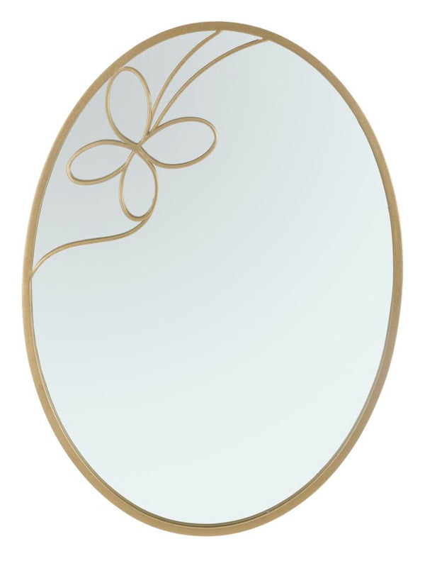 Butterfly Line Gold Spiegel 66x3x90 cm aus MDF in Eisen und Gold acquista