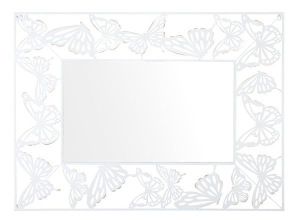 Weißer Schmetterlingsspiegel 85x1x115 cm aus Eisen und weißem MDF acquista