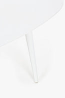 Tavolino da Salotto 120x75x36 cm in Alluminio Ridley Bianco-2