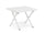 Tavolino da Salotto 44x43x36 cm in Alluminio Taylor Bianco