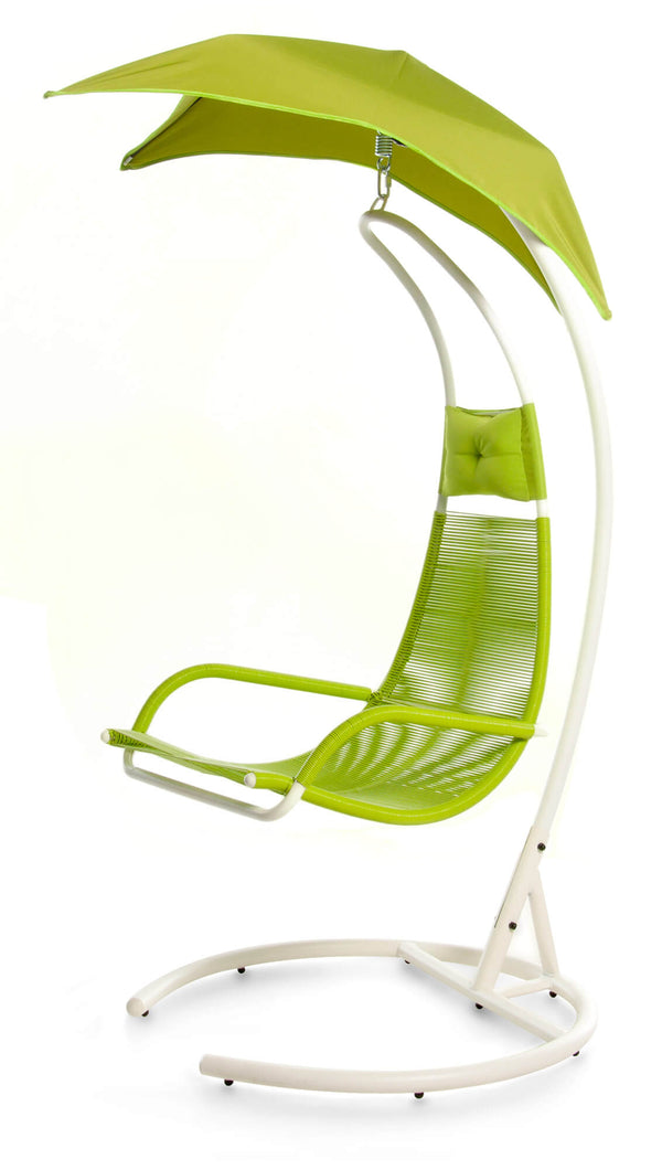 prezzo Swing Garden Hängematte 200 x 97 x 110 cm aus Stahl und grünem PVC