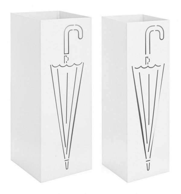 online Set mit 2 weißen Z01 Drizzle Schirmständern aus Stahl