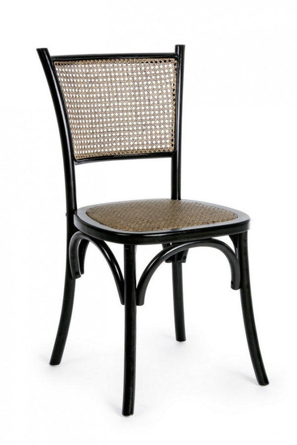 Schwarzer Carrel-Stuhl aus Holz acquista