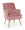 Adeline Rosa Antik Sessel in rosa Samt