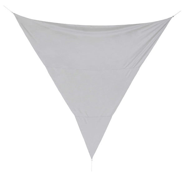 Dreieckiges Sonnensegel 5x5x5m aus grauem Polyester prezzo