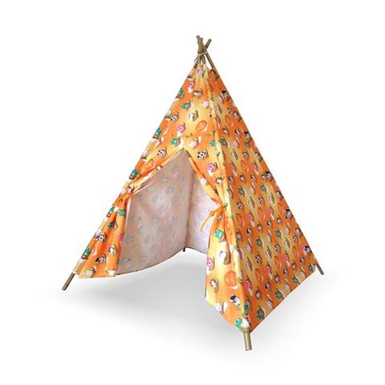 acquista Indisches Zelthaus für Kinder aus Bambus und Polyester Taddei Tepee Baby