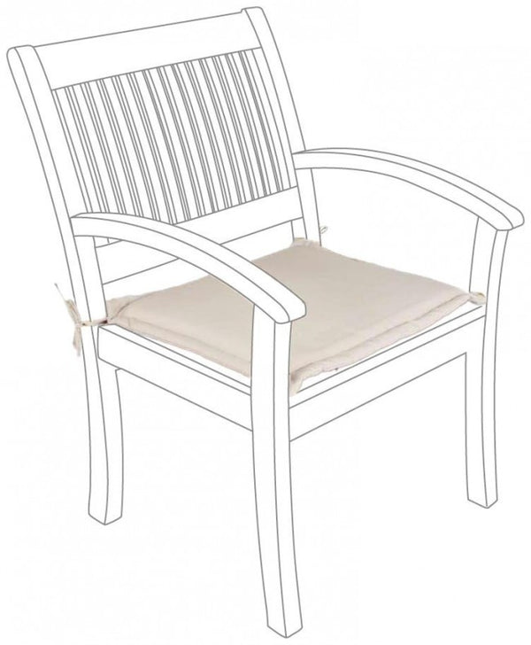 online Natürliches Poly Spun Sesselkissen aus Outdoor-Stoff