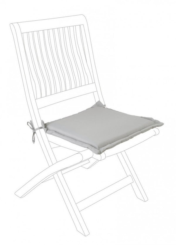 Poly180 Taubengraues quadratisches Sitzkissen aus Stoff für den Außenbereich prezzo