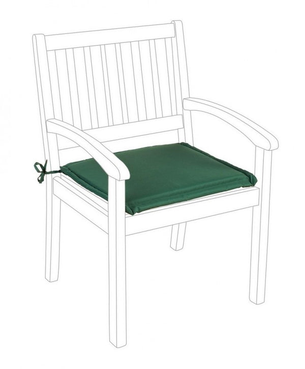 sconto Dunkelgrünes Poly180-Kissen für Outdoor-Sessel aus Stoff