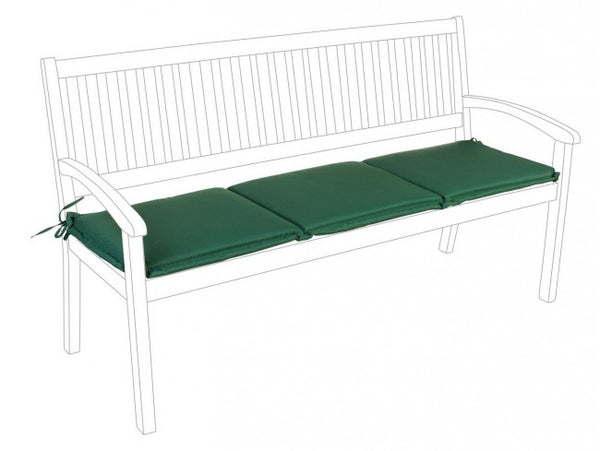 acquista Poly180 Dunkelgrünes Kissen für 3-Sitzer-Bank aus Stoff für den Außenbereich