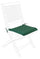 Poly180 dunkelgrünes quadratisches Sitzkissen aus Stoff für den Außenbereich