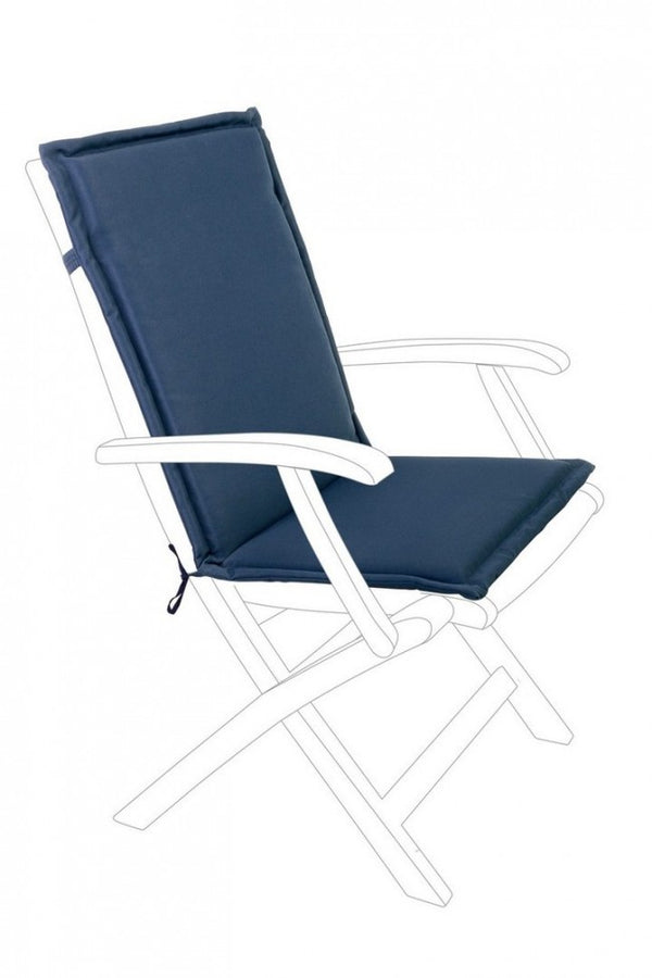 prezzo Poly180 Blaues mittleres Rückenkissen aus Stoff für den Außenbereich