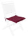 Poly180 Burgund Quadratisches Sitzkissen aus Stoff für den Außenbereich