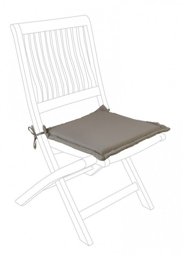 acquista Poly180 Choco Quadratisches Sitzkissen aus Stoff für den Außenbereich