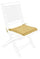 Poly180 Senf Quadratisches Sitzkissen aus Stoff für den Außenbereich