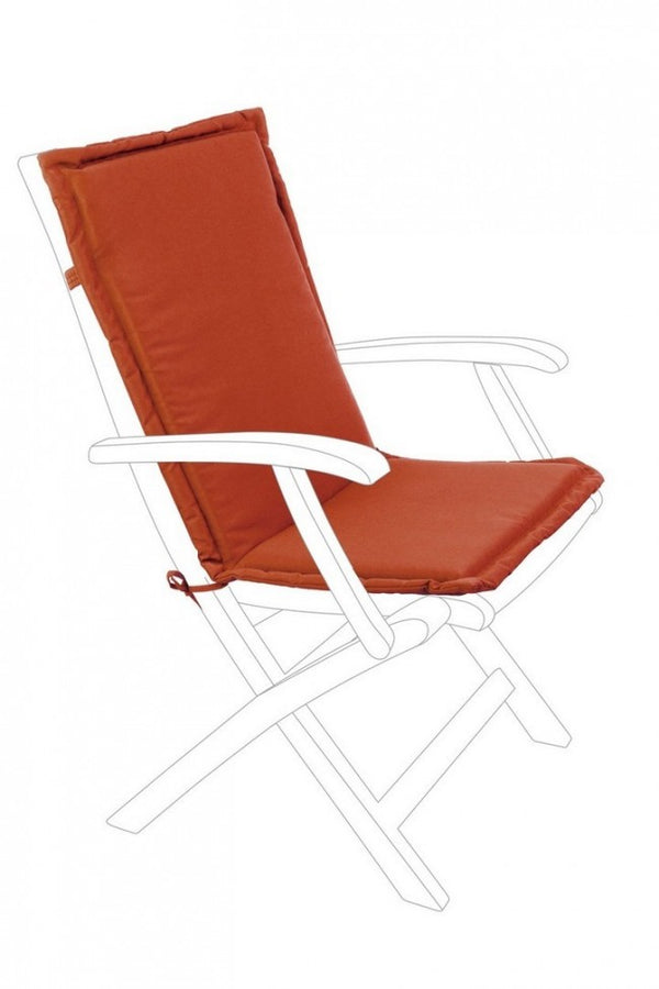Poly180 Rot Orange Mittelgroßes Rückenkissen aus Stoff für den Außenbereich prezzo