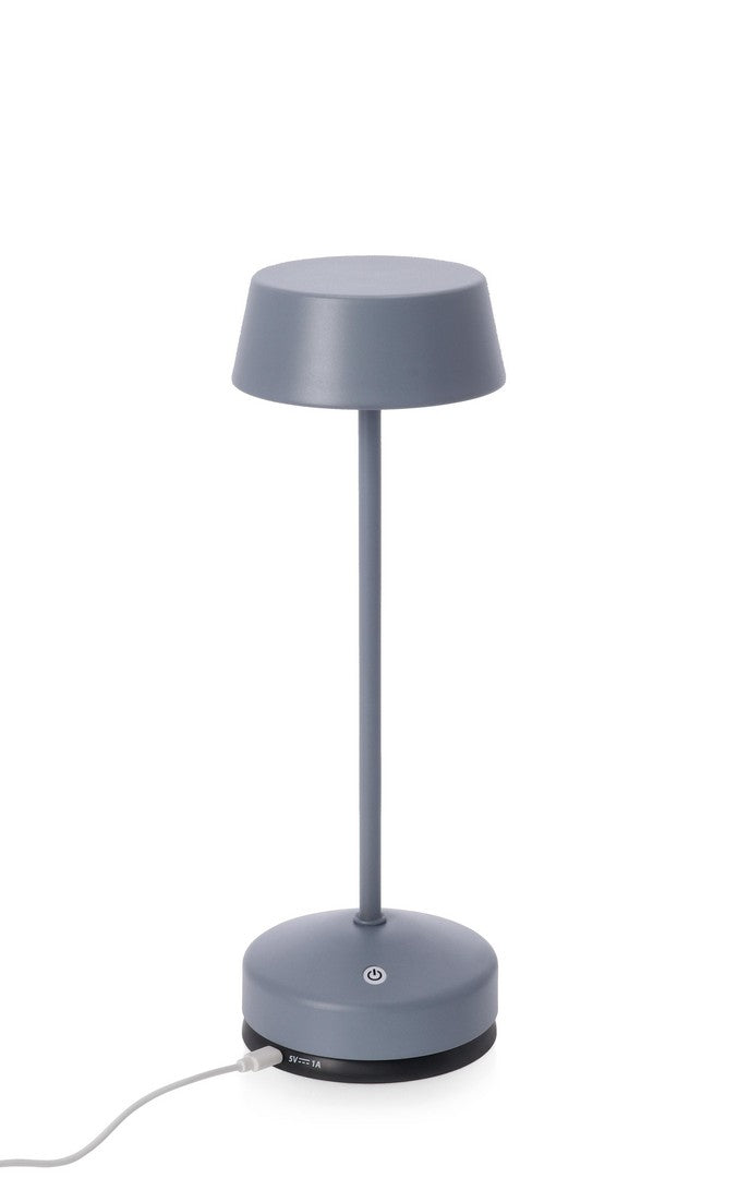 Lampada  da Tavolo Ø11x33 cm in Metallo Esprit Blu-2